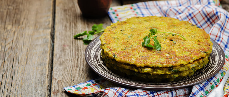 Delicious Dishes Made From Organic Pulses 2 Dal and Vegetable Pancake