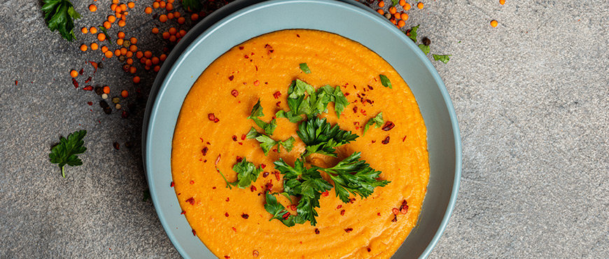 Spicy Veggie and Lentil Soup