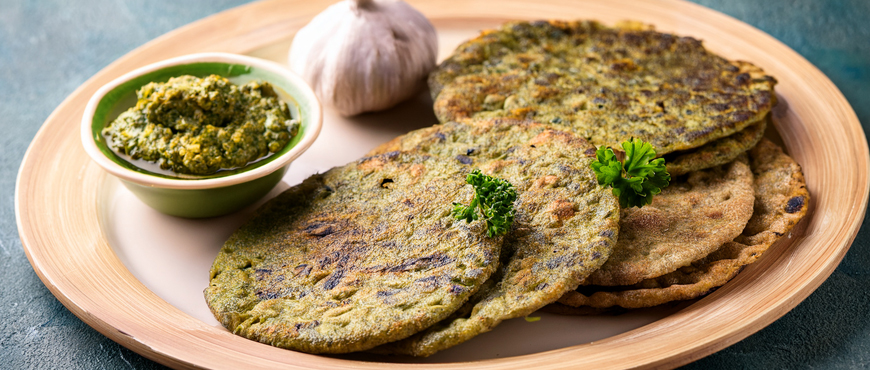 Home-Style Indian Flatbreads, Now Made Better with Organic Ingredients 1 Bajra Garlic Roti