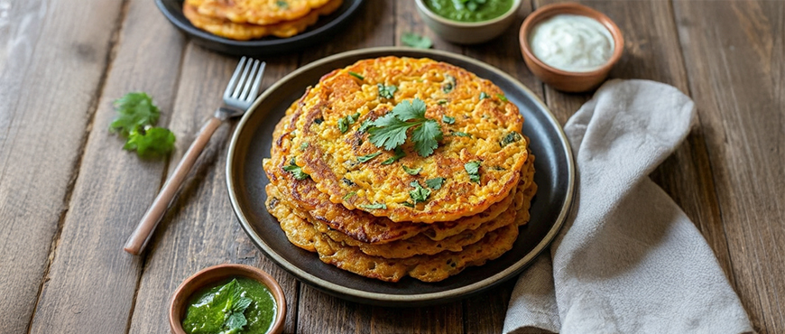 Masoor Dal Pancakes