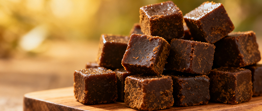 Tricolor Homemade Delights for Republic Day Using Dwaraka Organic’s Ingredients 6 Kala Chana Jaggery Cubes